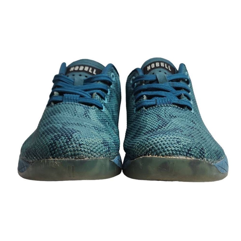 NOBULL Floral Trainers Unisex Sneakers Women's Size 8.5 Men's Size 7 Blue Green - Picture 11 of 12
